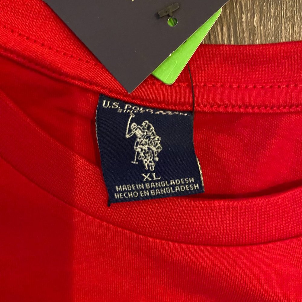 U.S. Polo Assn. Mens Red T-shirt Size XL more then 50% off - Picture 2 of 4